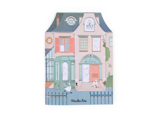 Coloring book with stickers - Moulin Roty - Mouse House