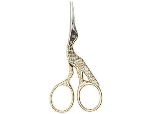 Needlework Crane precise scissors - Rico Design - gold, 8,9 cm