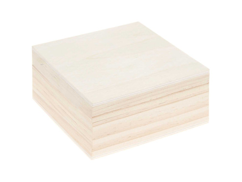 Wooden box, square - Rico Design - 17 x 17 x 7 cm