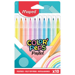 Zestaw flamastrów Color'Peps - Maped - Pastel, 10 kolorów