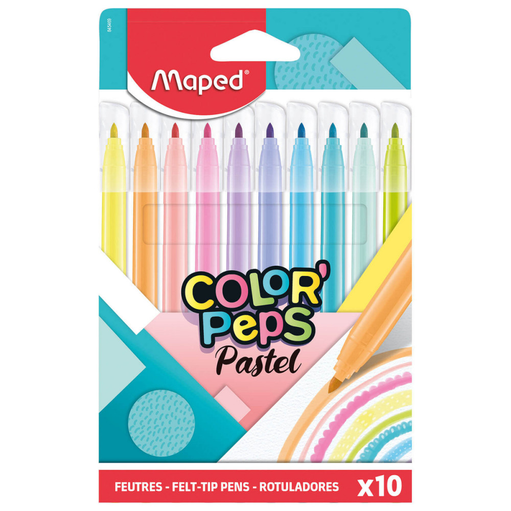 Set of Color'Peps pens - Maped - pastel, 10 pcs.