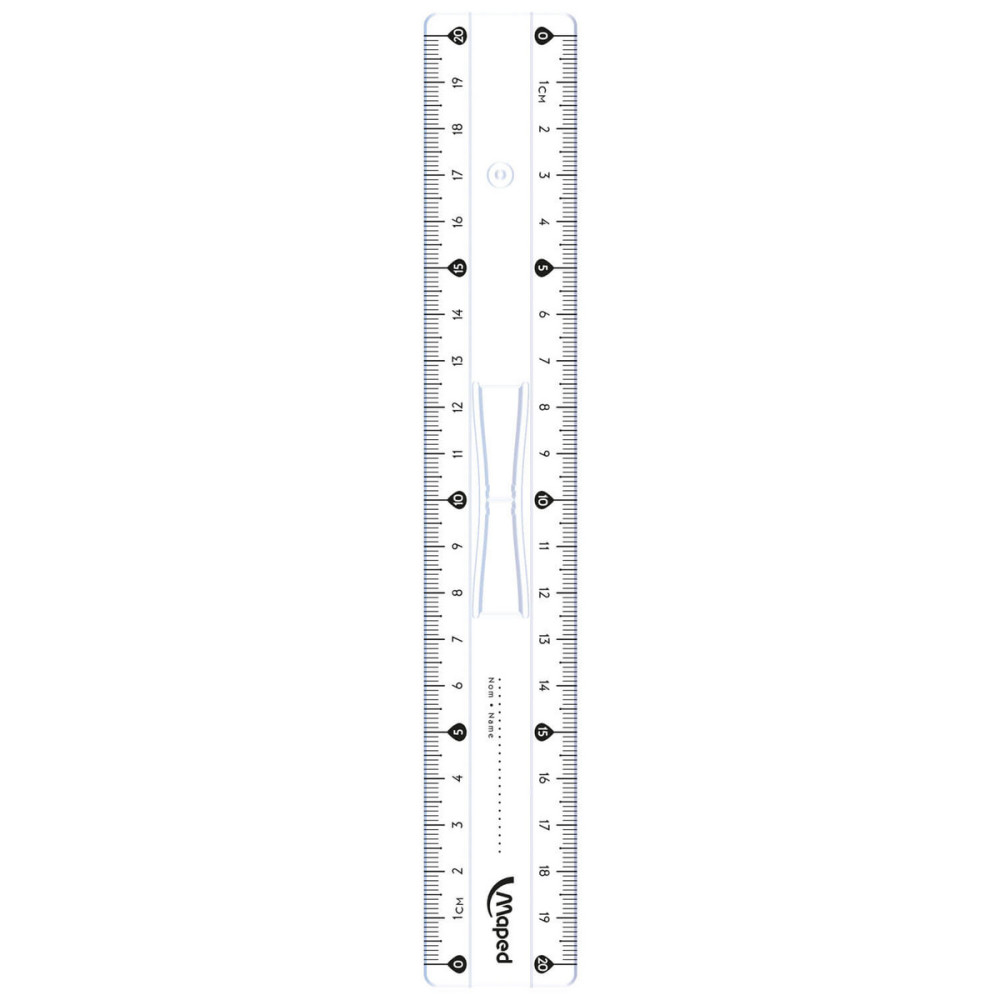 Classic Ruler with handle - Maped - 20 cm