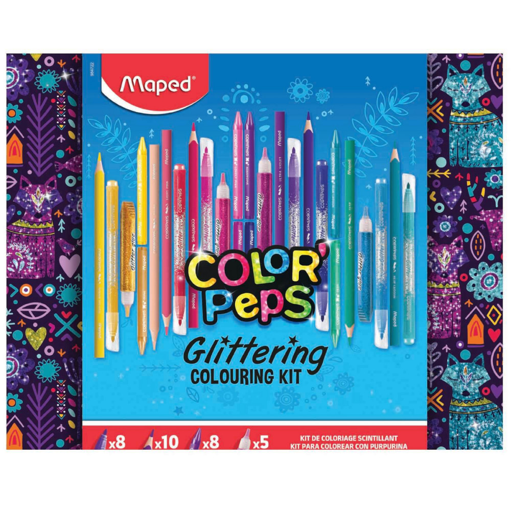 Zestaw artystyczny do rysowania Color'Peps Glitter - Maped