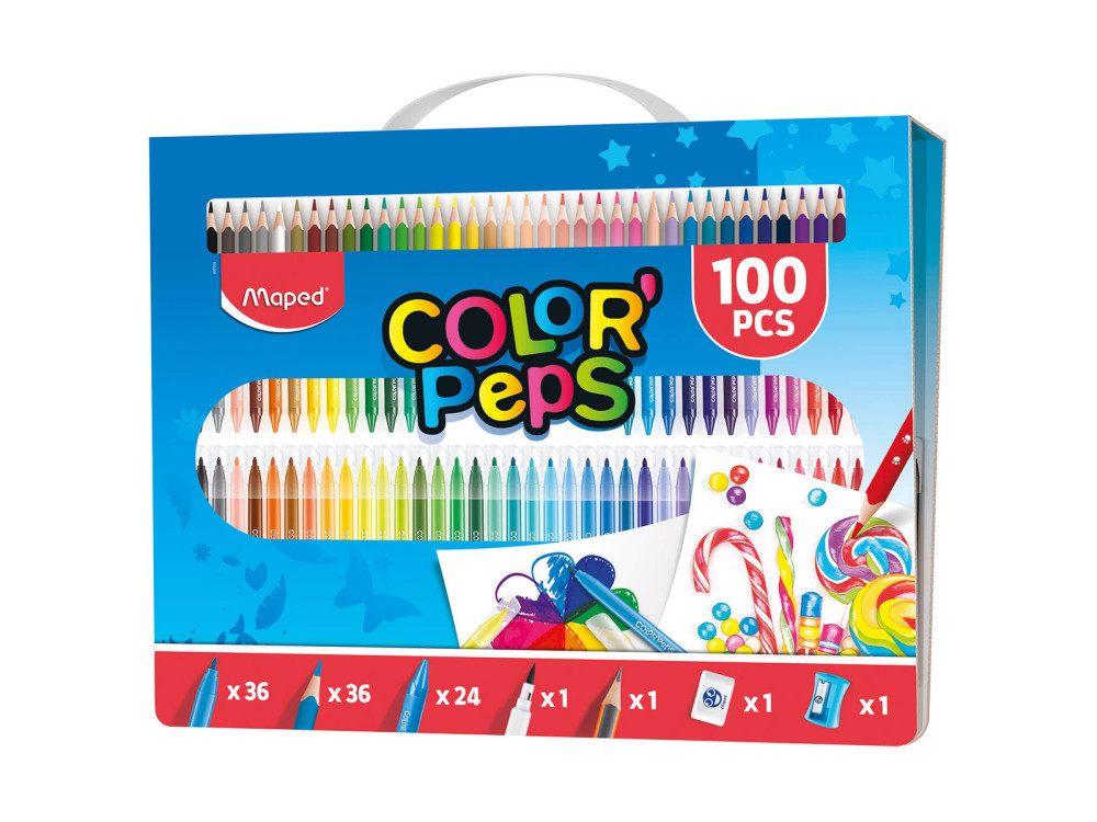 Zestaw artystyczny do rysowania Color'Peps - Maped - 100 szt.