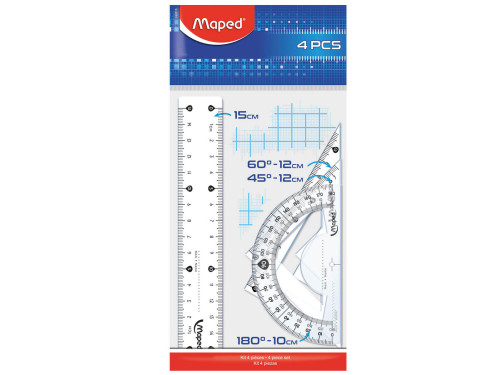 Zestaw kreślarski Start Mini - Maped - 4 szt.