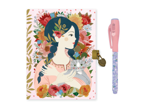 Secret Oana diary with Magic pen - Djeco - 15,5 x 20 cm, 88 sheets