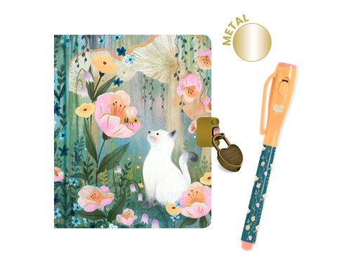 Secret Kendra diary with Magic pen - Djeco - 10 x 13,5 cm, 88 sheets