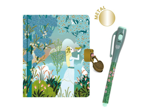 Secret Charlotte diary with Magic pen - Djeco - 10 x 13,5 cm, 88 sheets