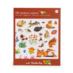 Stickers - Moulin Roty - Nature, 100 pcs.
