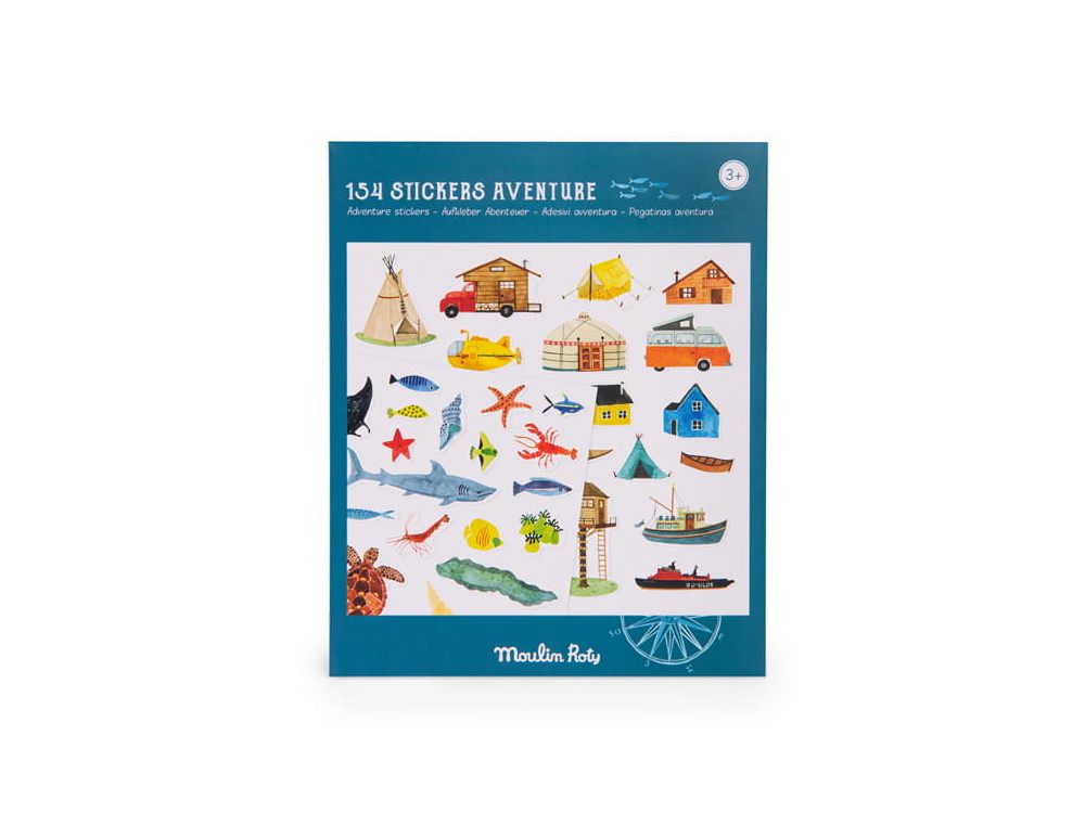 Stickers - Moulin Roty - Adventure, 150 pcs.