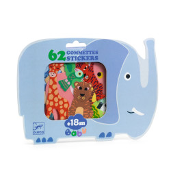 Stickers for babies - Djeco - Birds, 62 pcs.