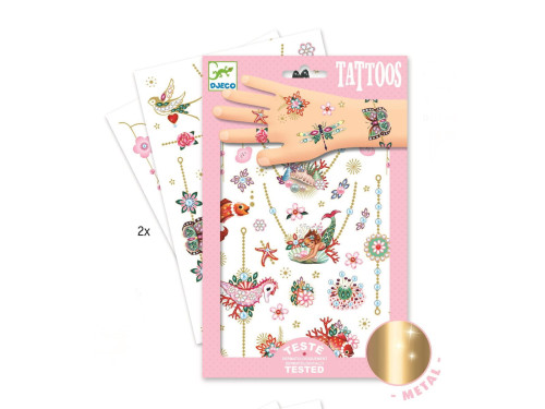 Set of washable tattoos for kids - Djeco - Fiona's Jewels