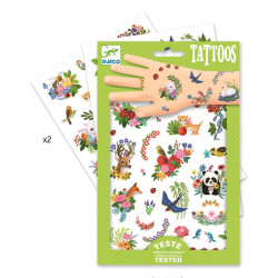 Set of washable tattoos for kids - Djeco - Happy Spring