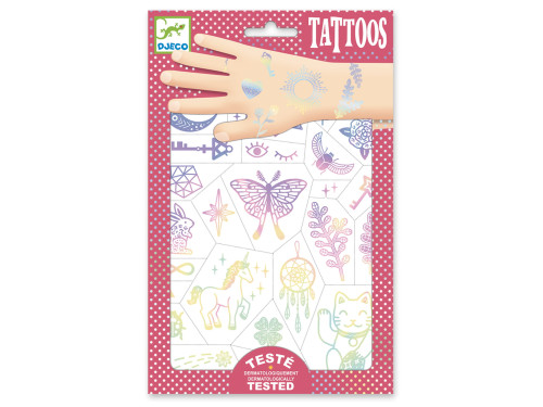 Set of washable tattoos for kids - Djeco - Talismans