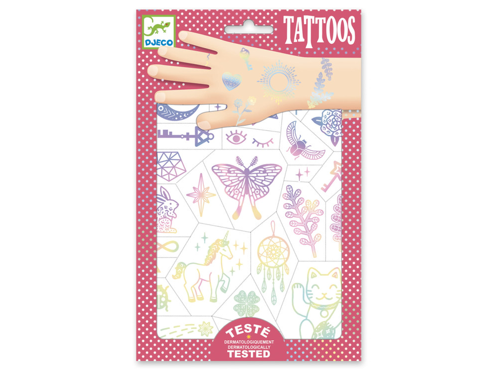 Set of washable tattoos for kids - Djeco - Talismans