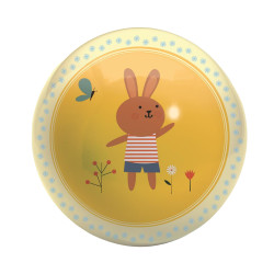 Rubber ball for kids - Djeco - Bunny, 12 cm