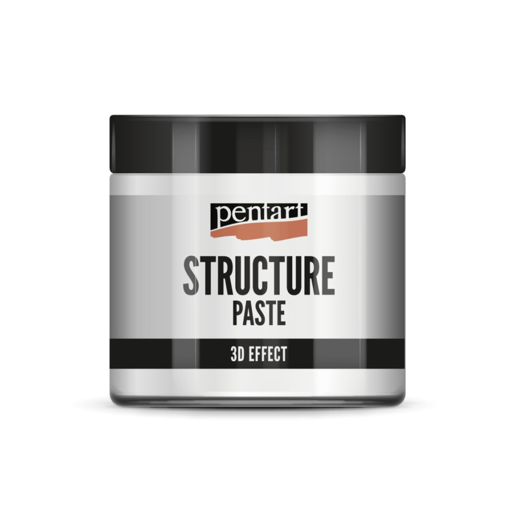 Pasta strukturalna 3D Effect - Pentart - biała, 500 ml