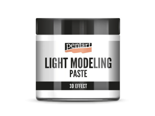 Pasta modelująca 3D Effect - Pentart - biała, lekka, 500 ml