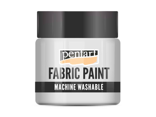 Farba do tkanin - Pentart - biała, 50 ml