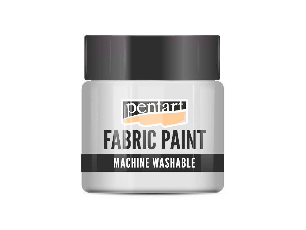 Farba do tkanin - Pentart - biała, 50 ml