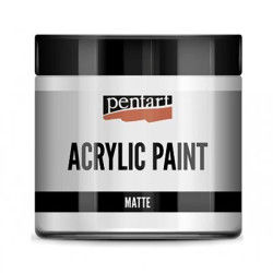 Farba akrylowa - Pentart - biała, matowa, 500 ml