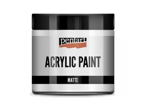 Acrylic paint - Pentart - White, matte, 500 ml