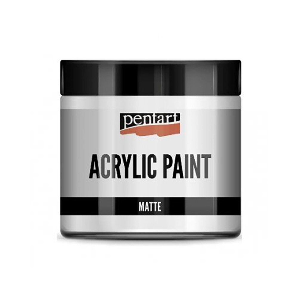 Farba akrylowa - Pentart - biała, matowa, 500 ml
