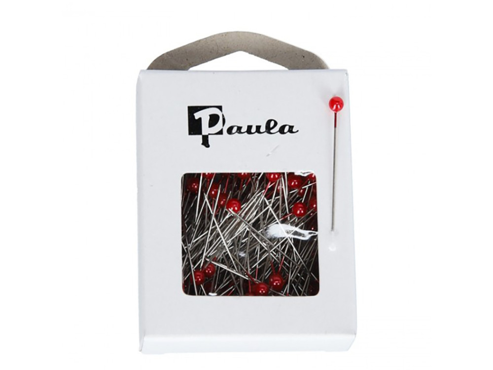Decorative pins - Red, 4 cm, 144 pcs.