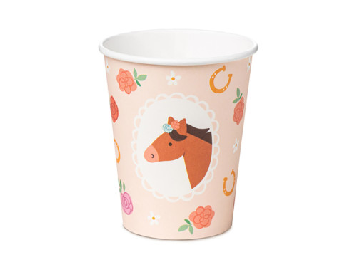 Paper cups Horses - 220 ml, 6 pcs.