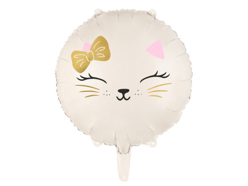 Foil balloon Cat - beige, 45 cm
