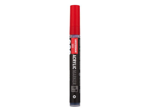 Marker akrylowy - Amsterdam - 735, Oxide Black, 4 mm
