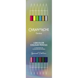 Set of Prismalo Bicolor Limited Edition colored pencils - Caran d'Ache - 6 pcs.