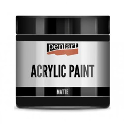 Farba akrylowa - Pentart - czarna, matowa, 500 ml