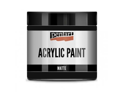 Farba akrylowa - Pentart - czarna, matowa, 500 ml
