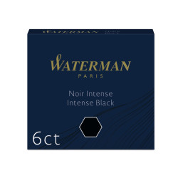 Short International Ink Cartridges - Waterman - Intense Black, 6 pcs.