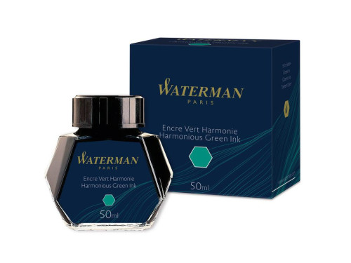 Atrament do piór wiecznych - Waterman - Harmonious Green, 50 ml