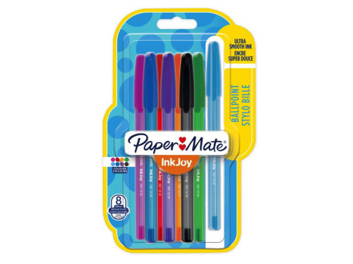 Zestaw długopisów InkJoy 100 - Paper Mate - 1 mm, 8 szt.