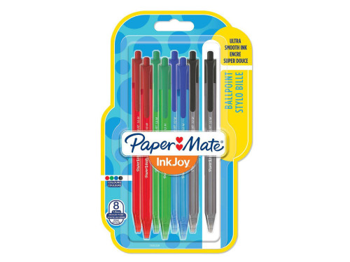 Set of InkJoy 100 ballpoint pens - Paper Mate - 1 mm, 8 pcs.