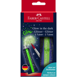 Glow in the dark glitter - Faber-Castell - 2 x 12 ml