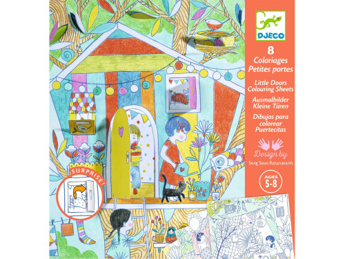 Coloring Book with windows - Djeco - Nina