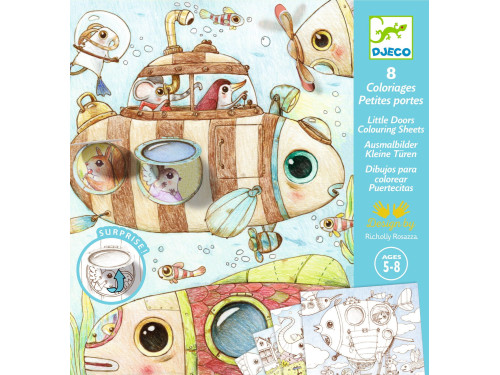 Coloring Book with windows - Djeco - Malo