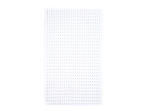 Self-adhesive crystals - DpCraft - white, 3 mm, 806 pcs.