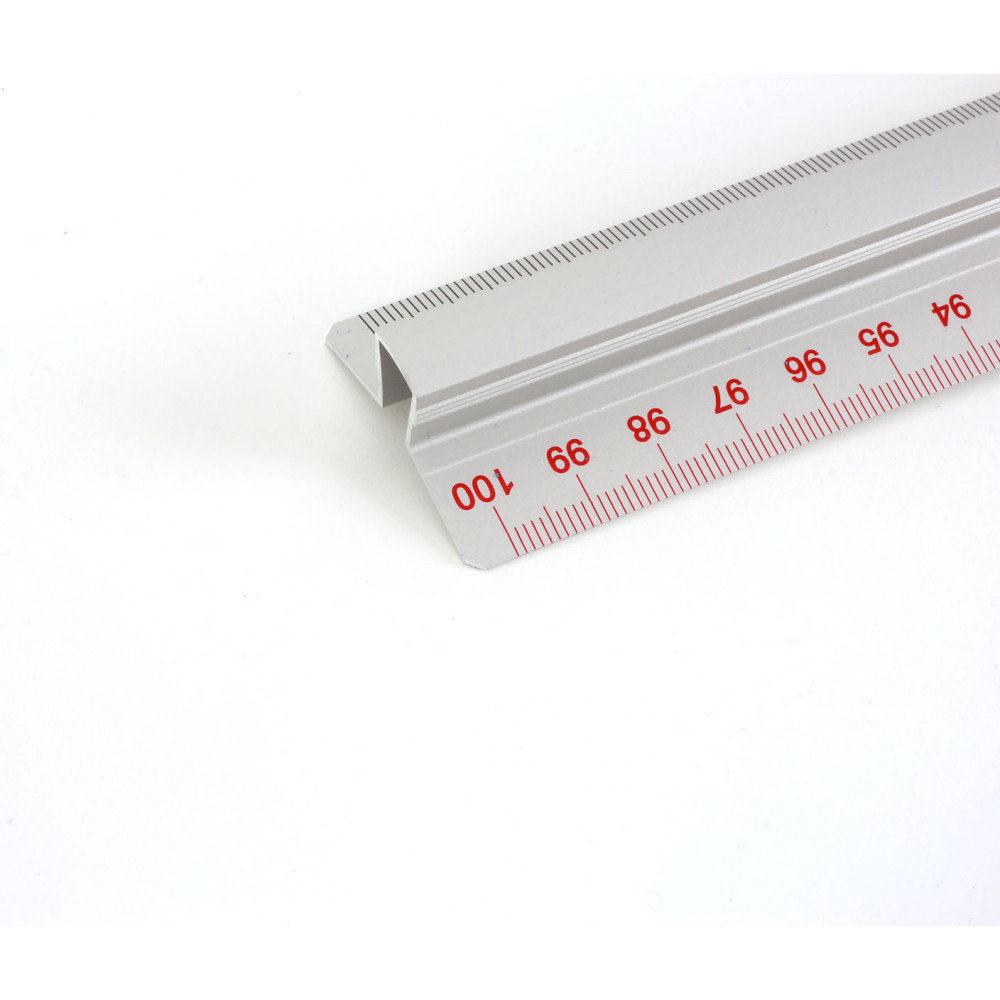 Ruler with metal handle 100 cm - Leniar