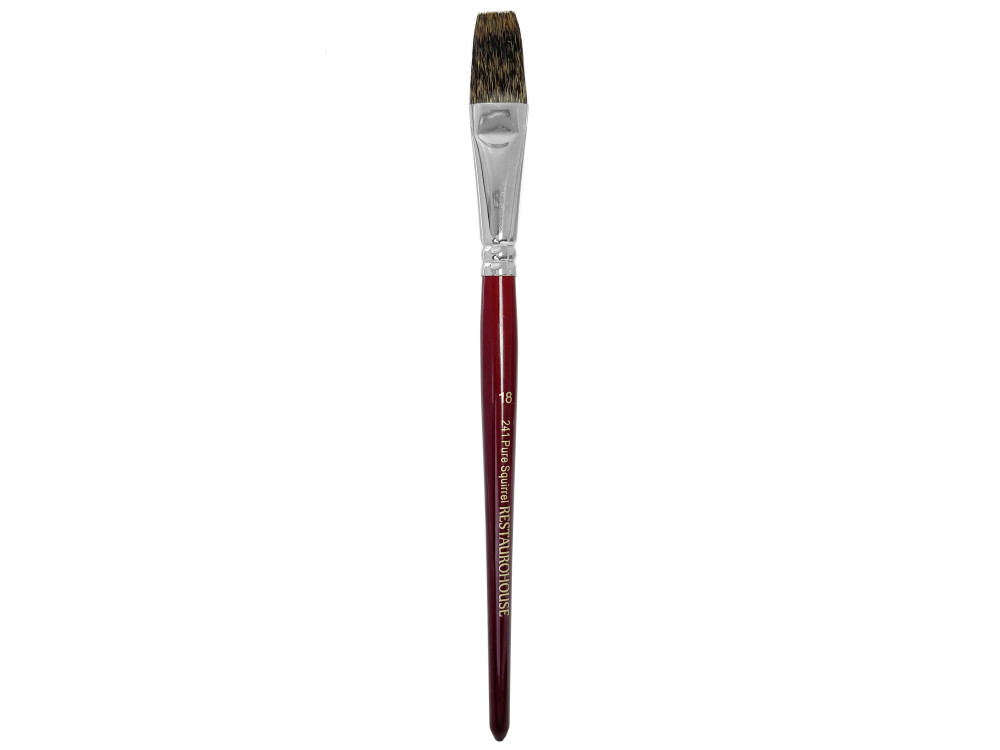 Flat, natural bristles, Pure Squirrel 241 brush - Restaurohouse - no. 18
