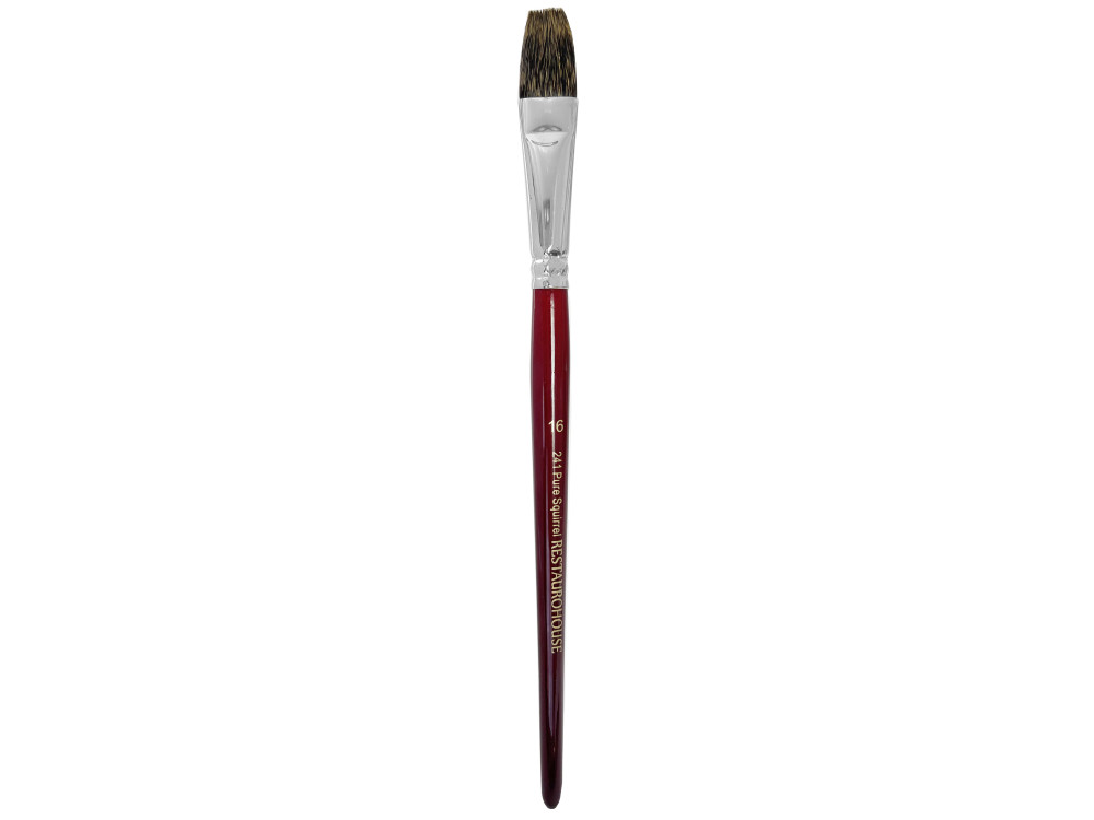 Flat, natural bristles, Pure Squirrel 241 brush - Restaurohouse - no. 16