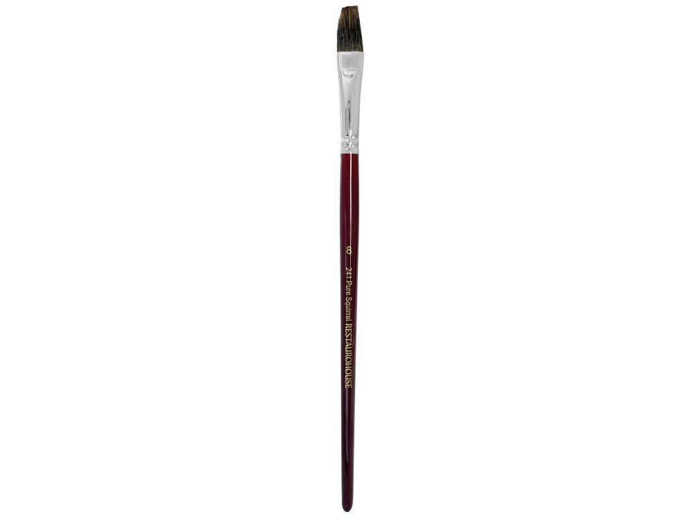 Flat, natural bristles, Pure Squirrel 241 brush - Restaurohouse - no. 8