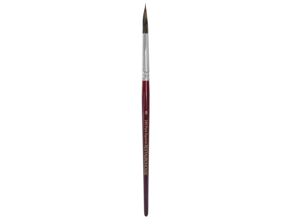 Round, natural bristles, Pure Squirrel 240 brush - Restaurohouse - no. 8