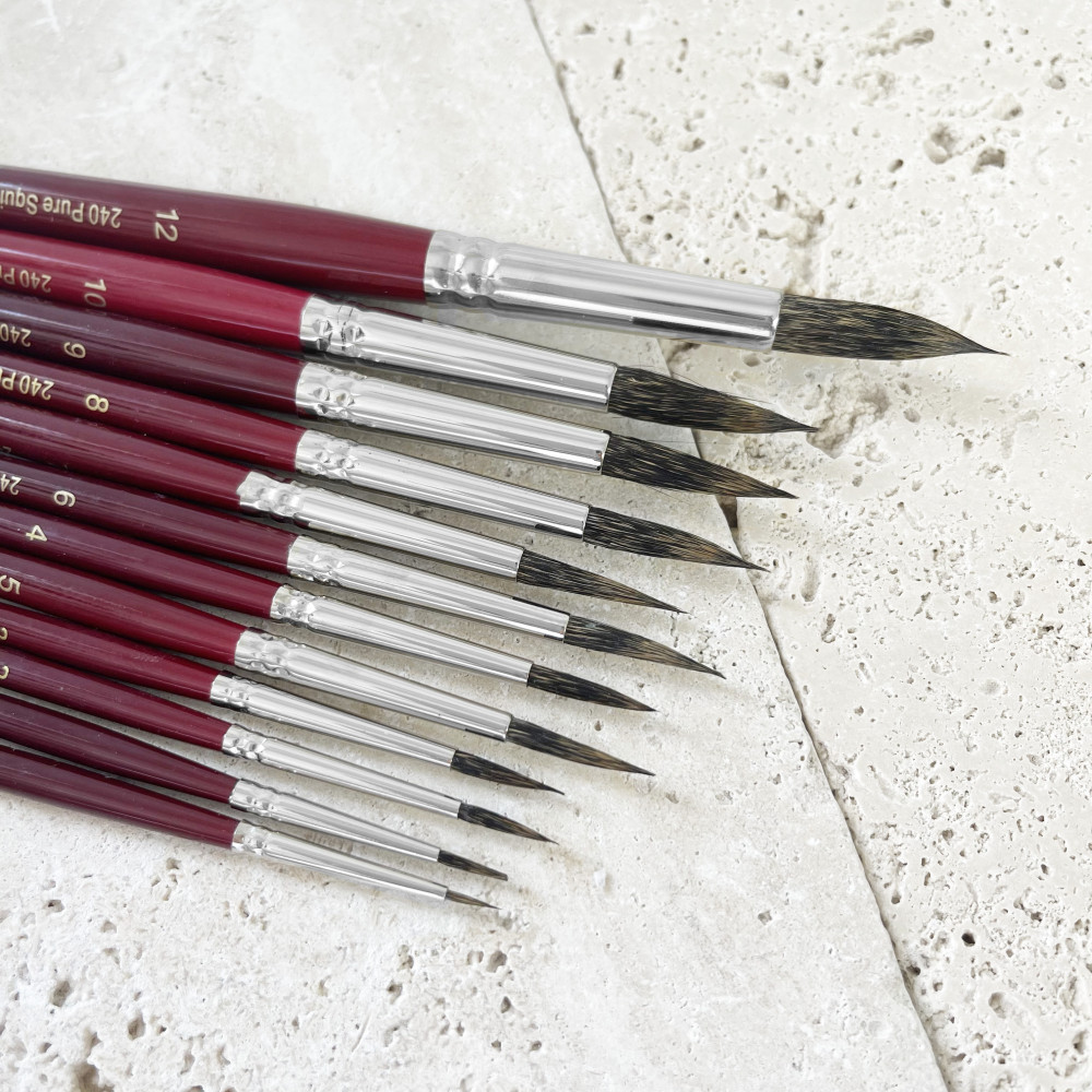 Round, natural bristles, Pure Squirrel 240 brush - Restaurohouse - no. 1