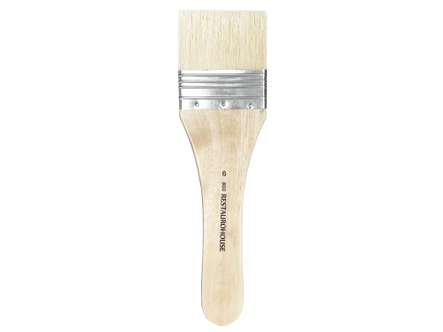 Flat, natural, hog bristles 800 series brush - Restaurohouse - no. 6