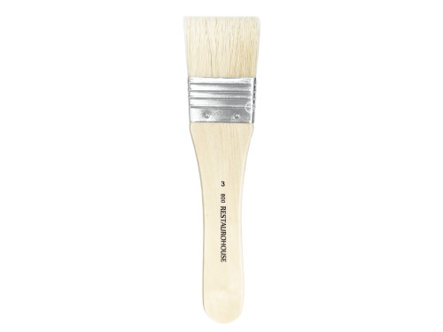 Flat, natural, hog bristles 800 series brush - Restaurohouse - no. 3